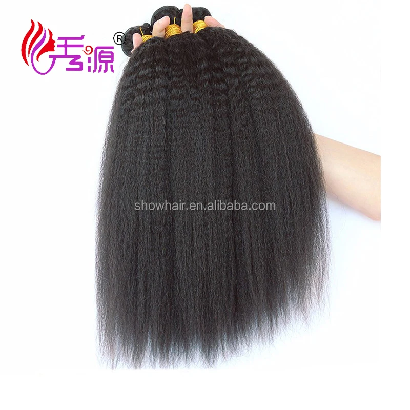 Raw Unprocessed Virgin Peruvian Hair Weave Bundles afro Yaki Hair Kinky Straight Human Hair