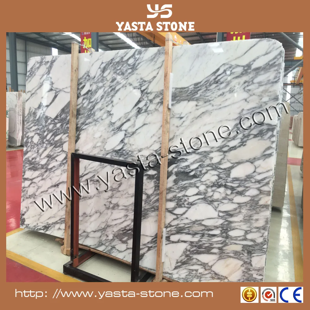 Raw marble stone arabscato white marble slab price