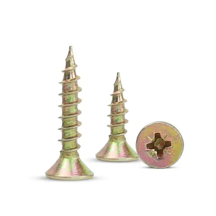 KA / FA color zinc hardened screws, cross countersunk head self-tapping screws, longer flat head round self-tapping screws M4M5