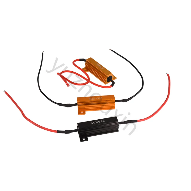 Aluminum Case 50W 25 Ohm Chassis Mounted Wirewound Resistor Car Led Kits