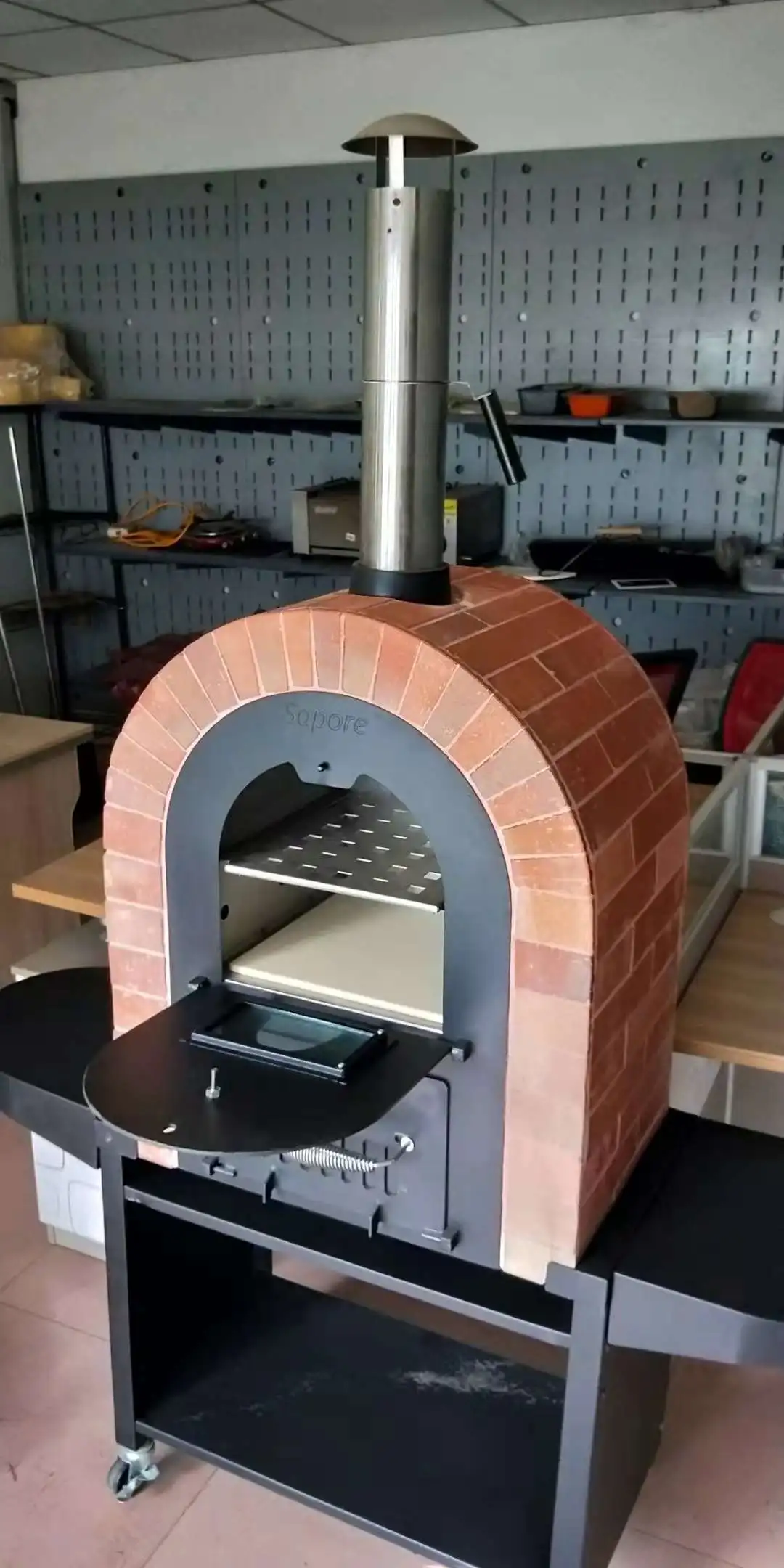 Restaurant brick pizza oven Charcoal BBQ