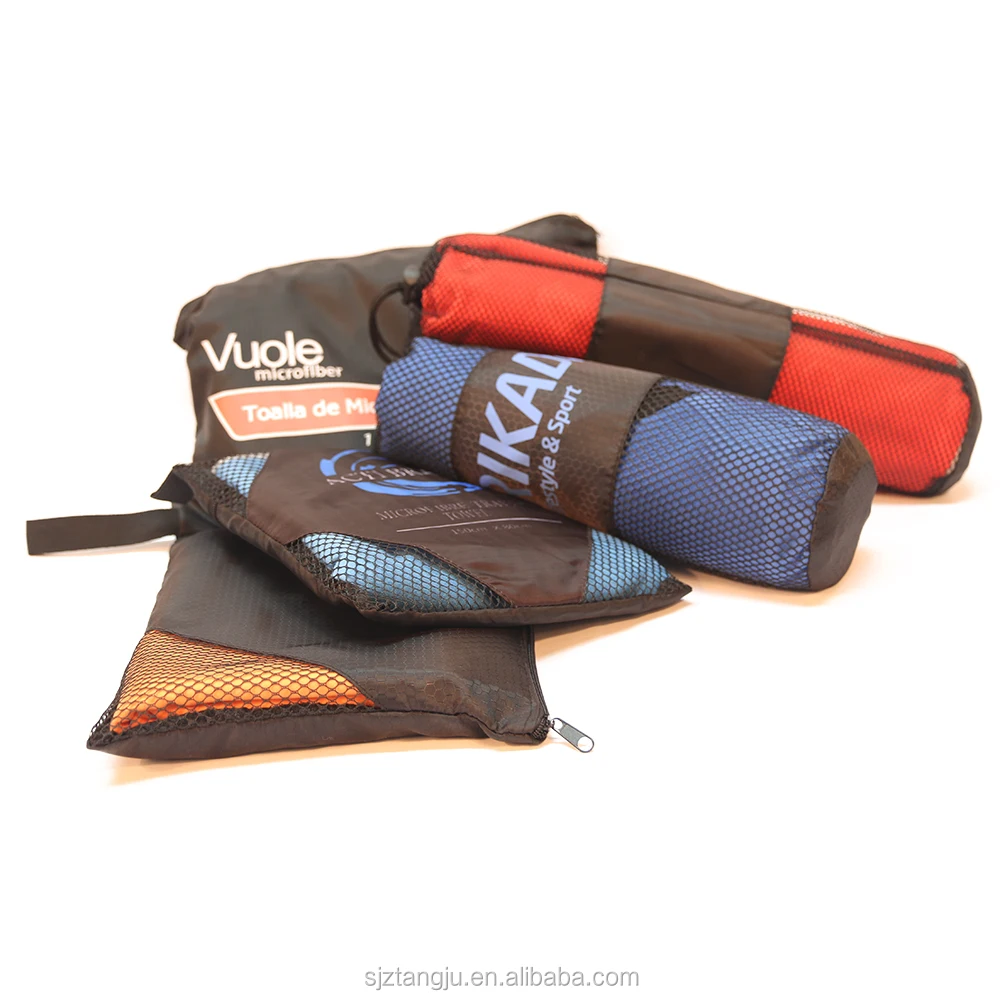 Custom Printed Square microfiber towel sand free 70 x 140 Personalized Microfiber Logo Beach Towel Pareo Towel With Bag