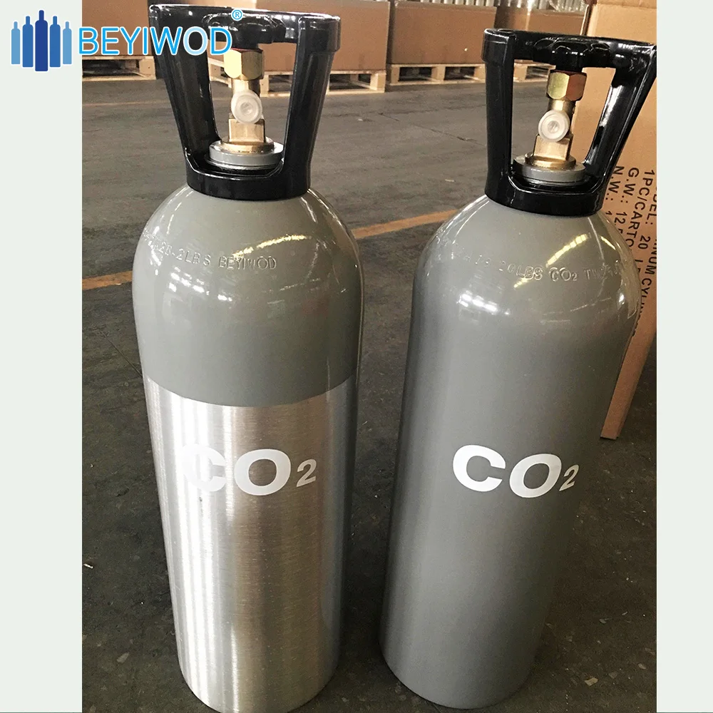 DOT3AL 2.5lb 5lb 15lb 20lbs co2 tank aluminum co2 cylinder gas bottle