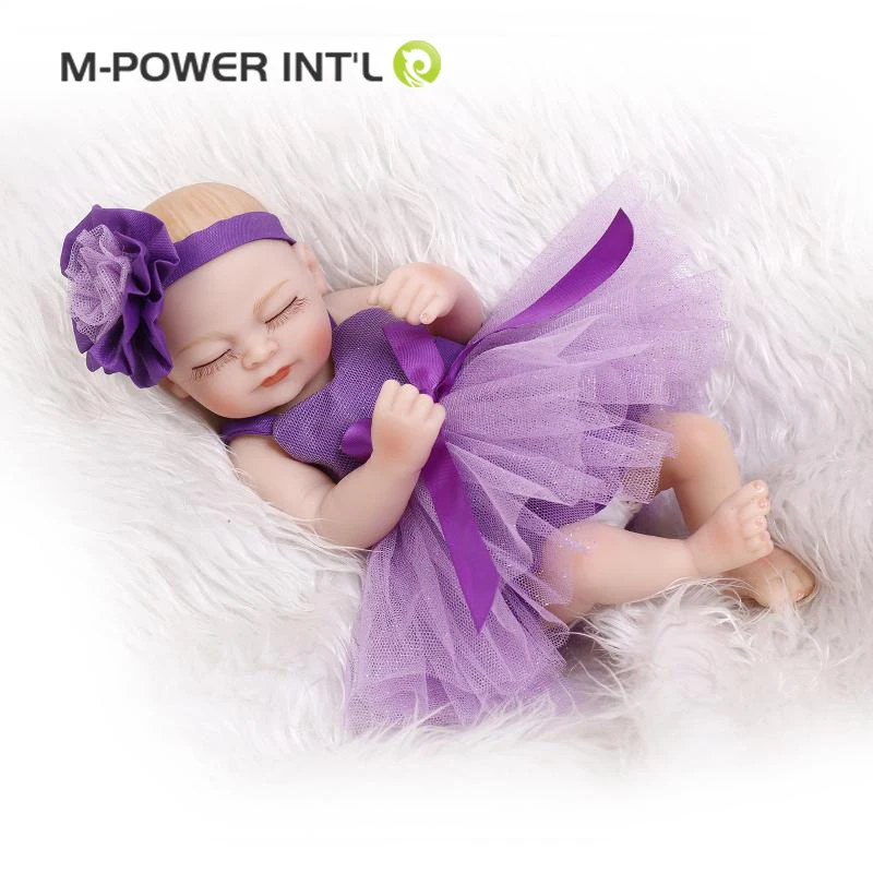 Girls gift cute simulation newborn baby dolls soft silicone vinyl baby dolls