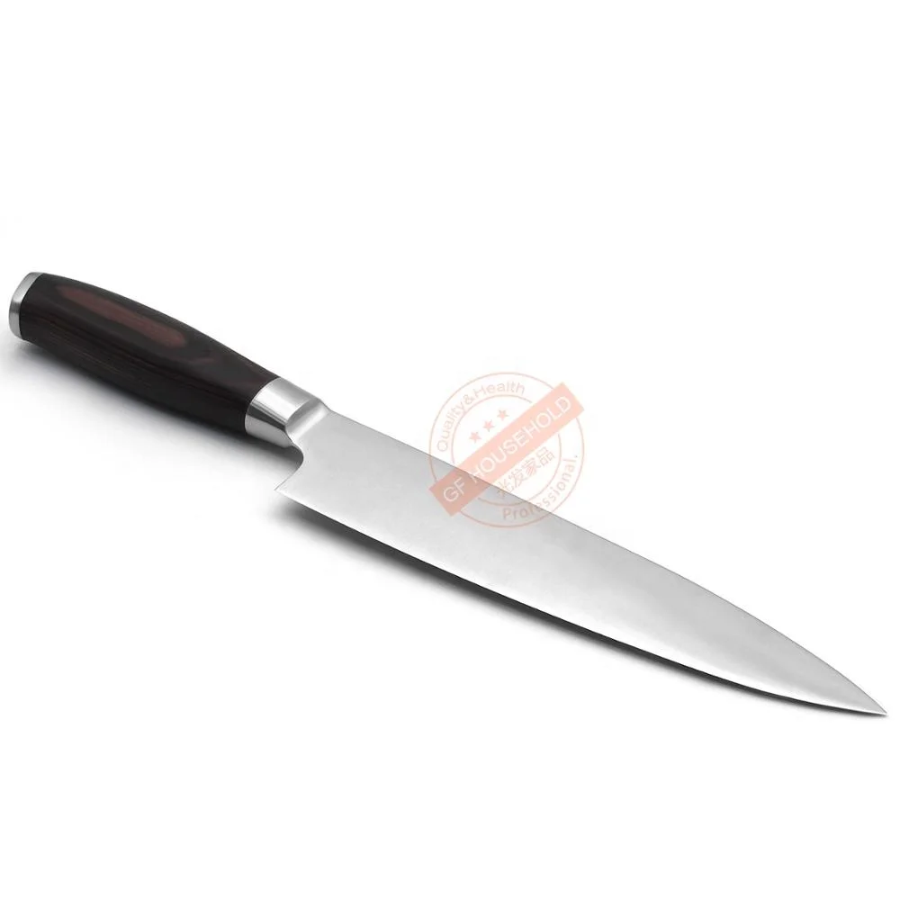 8 Inch Excellent Quality Pakka Handle Kitchen Chef Knife With Razor Sharp Blade