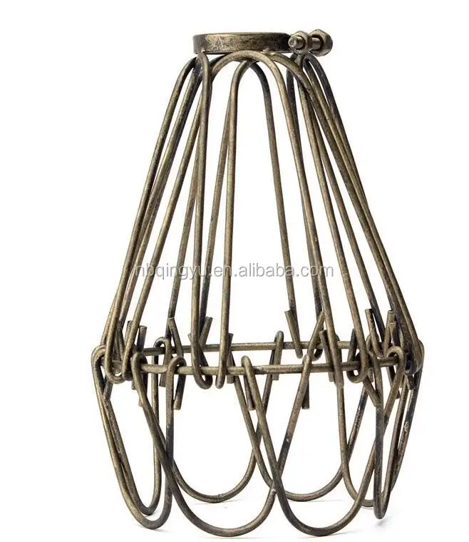 Pendant bulb guard lamp shade retro industrial lamp covers wire cage for lamp