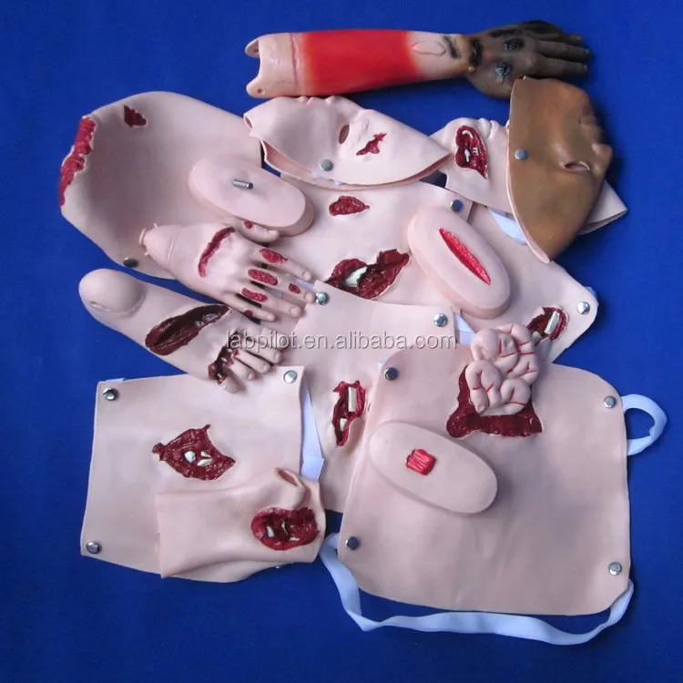 43 Wound Simulators Facial Burn Trauma Model,Trauma Evaluation Model