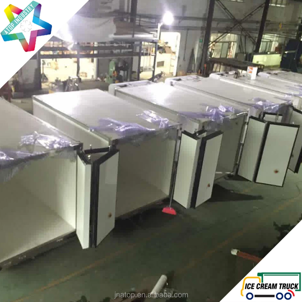 ColdKing 3.2m ice cream truck body with Kooltube eutectic unit for Foton and Mitsubishi CANTER FE25 chassis 2.5t ice cream truck