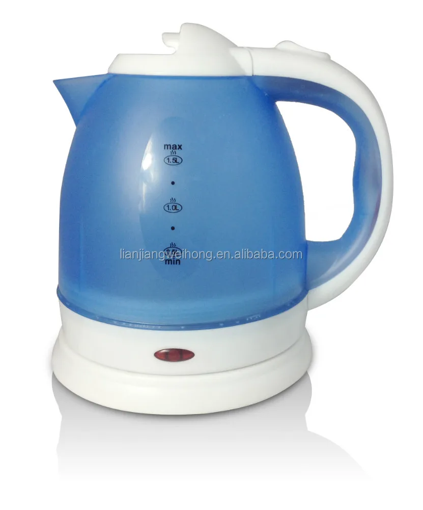 1.2L 1.5L 1.8L 2.0L environmenatal new design new PP plastic electric revolve kettle colored boil water kettle tea pot KL-P2