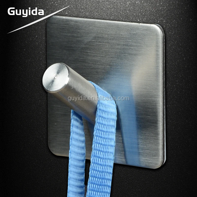 hot sales stainless steel 304 USA design super sticker single wall hook
