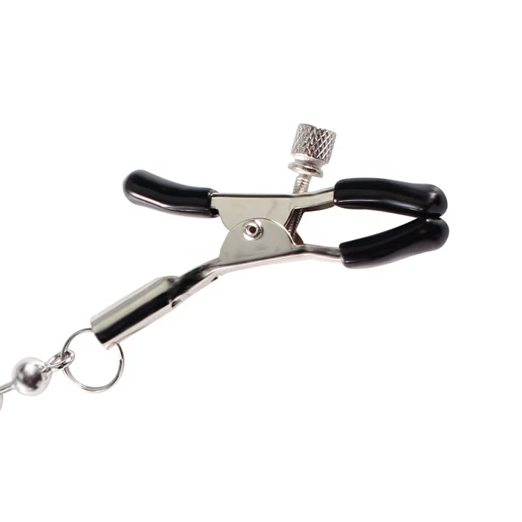 Couple Love Game Sexy Toys Stainless Metal Chains Adjustable Soft Silicone Vibrating Bdsm Nipple Clitoral Clit Clamp