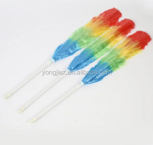 Wholesale Colorful Microfiber Flexible Static Duster Plastic PP Duster Magic Synthetic Cleaning Feather Duster