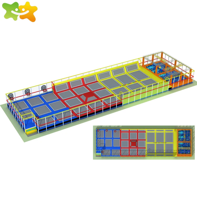 20ft commercial kids indoor jumping big fitness bungee trampoline