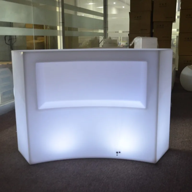 battery operated used illuminated glowing bar salon led furniture color changing