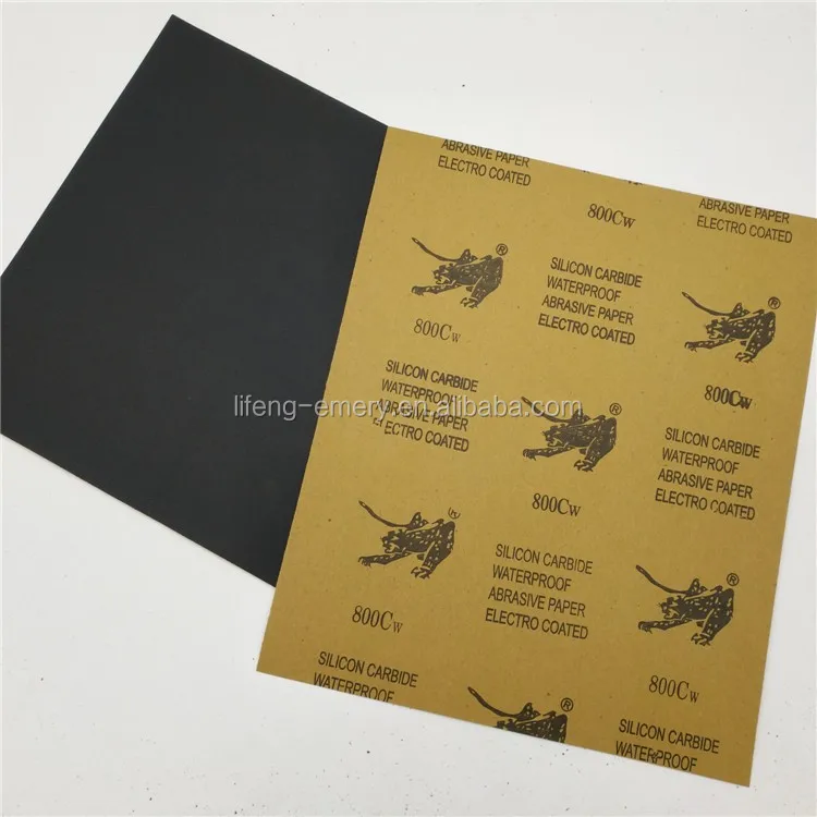 Electro coated abrasive paper silicon carbide waterproof sand paper factory direct sale