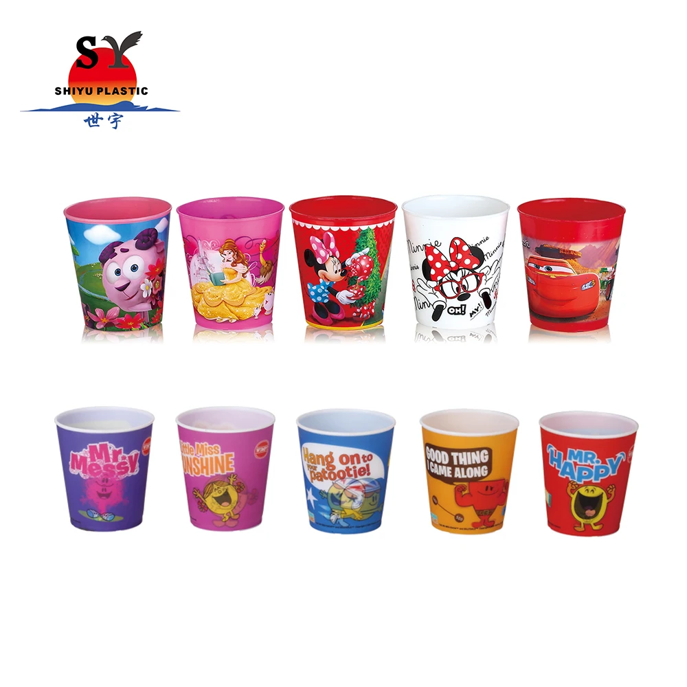 300ml Red Plastic Gift Cup Eco-Friendly Classic Design PP Cup Set Food Grade for Outdoor Drinkware Promotion