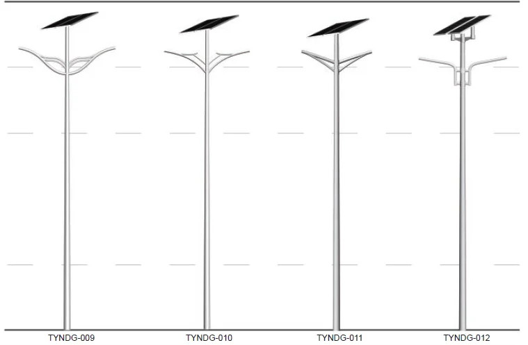 Factory direct supply 9m single arm  Hot galvanized steel street light pole
