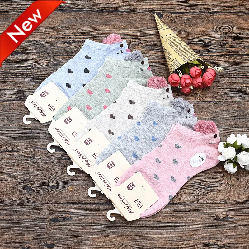 Spring Popular Animal  Pattern Cute Cartoon Cotton Crew Women Ladies Socks