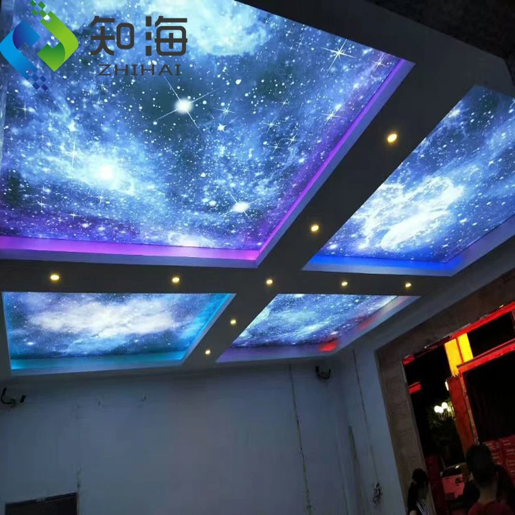 ZHIHAI hall ceiling decor decorative roll stretch ceiling