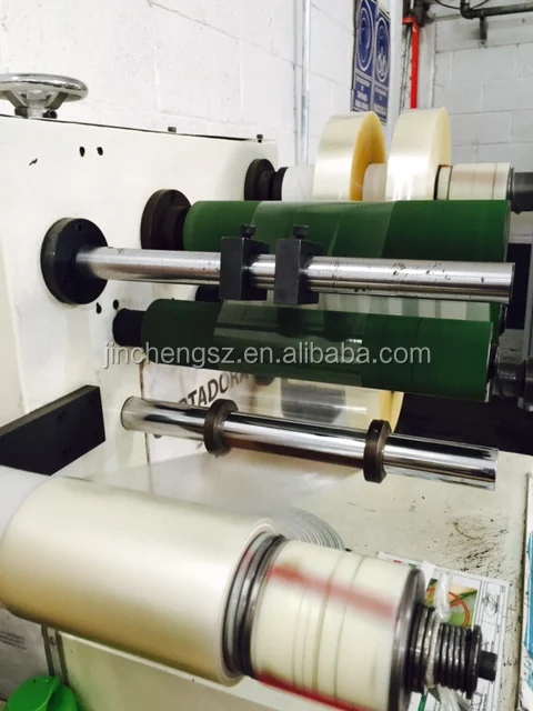 Мини-машина для продольной перемотки клейкой ленты и упаковочной ленты