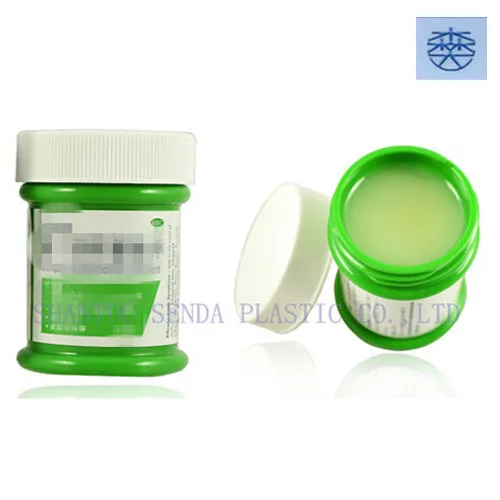 Green or white PP bottle factory ointment packaging,cream jar,80mlskin cream bottle