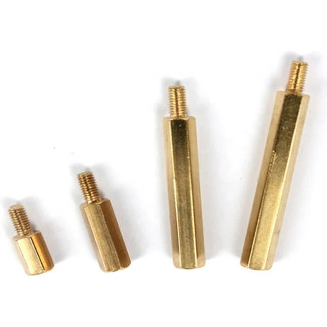 Factory price M2 M3 M4 M5 brass hex male female standoff