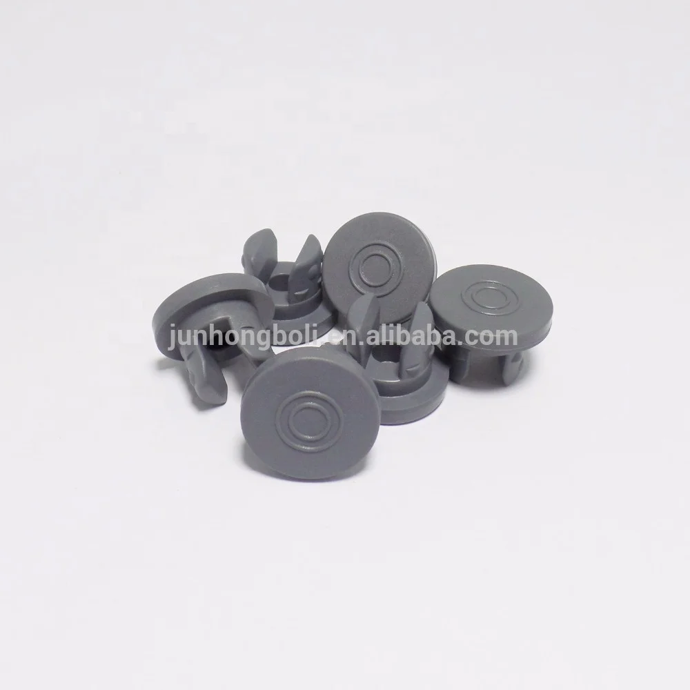 20mm grey pharmaceutical rubber stopper/syringe rubber stopper for injection vials usage