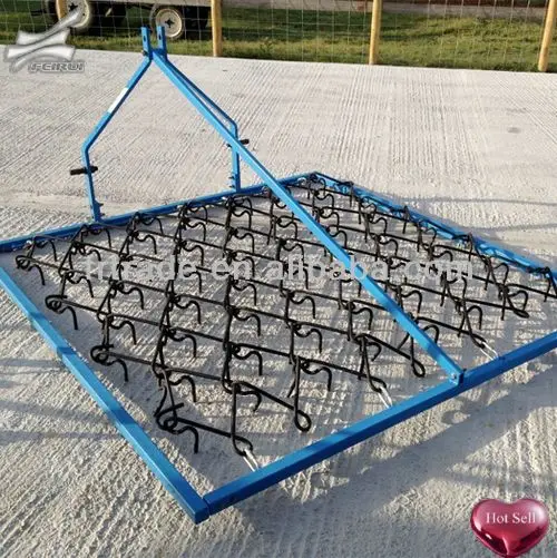 Гибкая пружинная зубная цепь для посева газонов или пищевых площадок