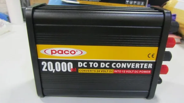 China PACO 20Amp 24V to 12V DC DC Converter