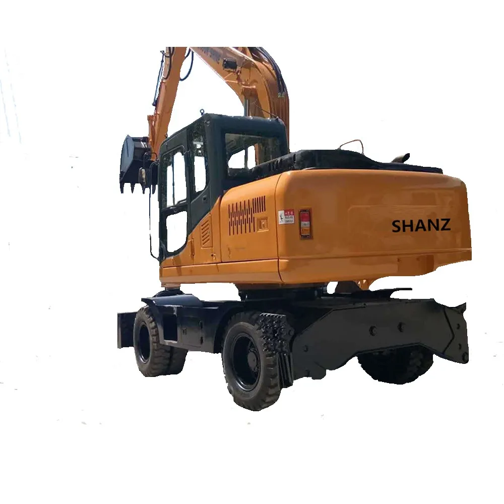 Factory sale brand new 17tons digging machine chinese Shanzhong SZL180 backhoe wheel excavators for sale