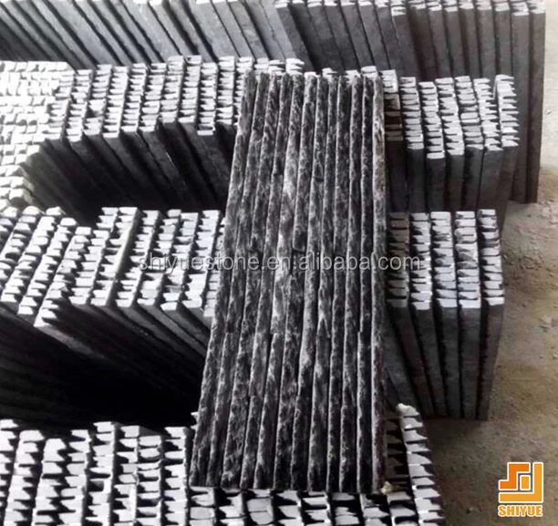 Black Slate Waterfall Panel