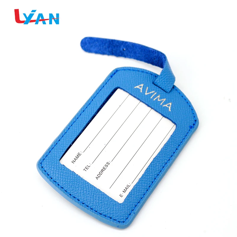 Reliable quality customise leather suitcase photo luggage tag