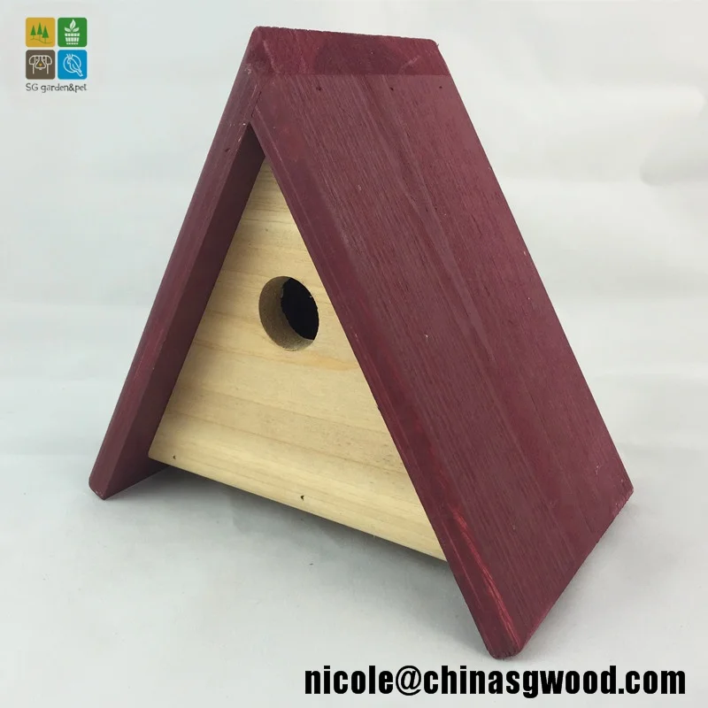 Traditional Wooden Bird Nest Box Small Wild Animal Cage For Wholesale