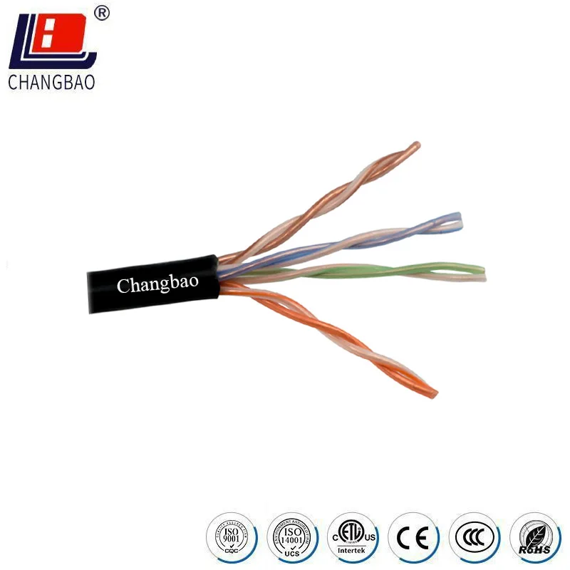 CHANGBAO cat6 plenum 1000ft rated twisted pair cat6 cmp UTP communication cable for networking