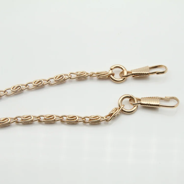 High-grade fashion bag chain DIY Rose Gold Color bag accessories metal handbag chain strap