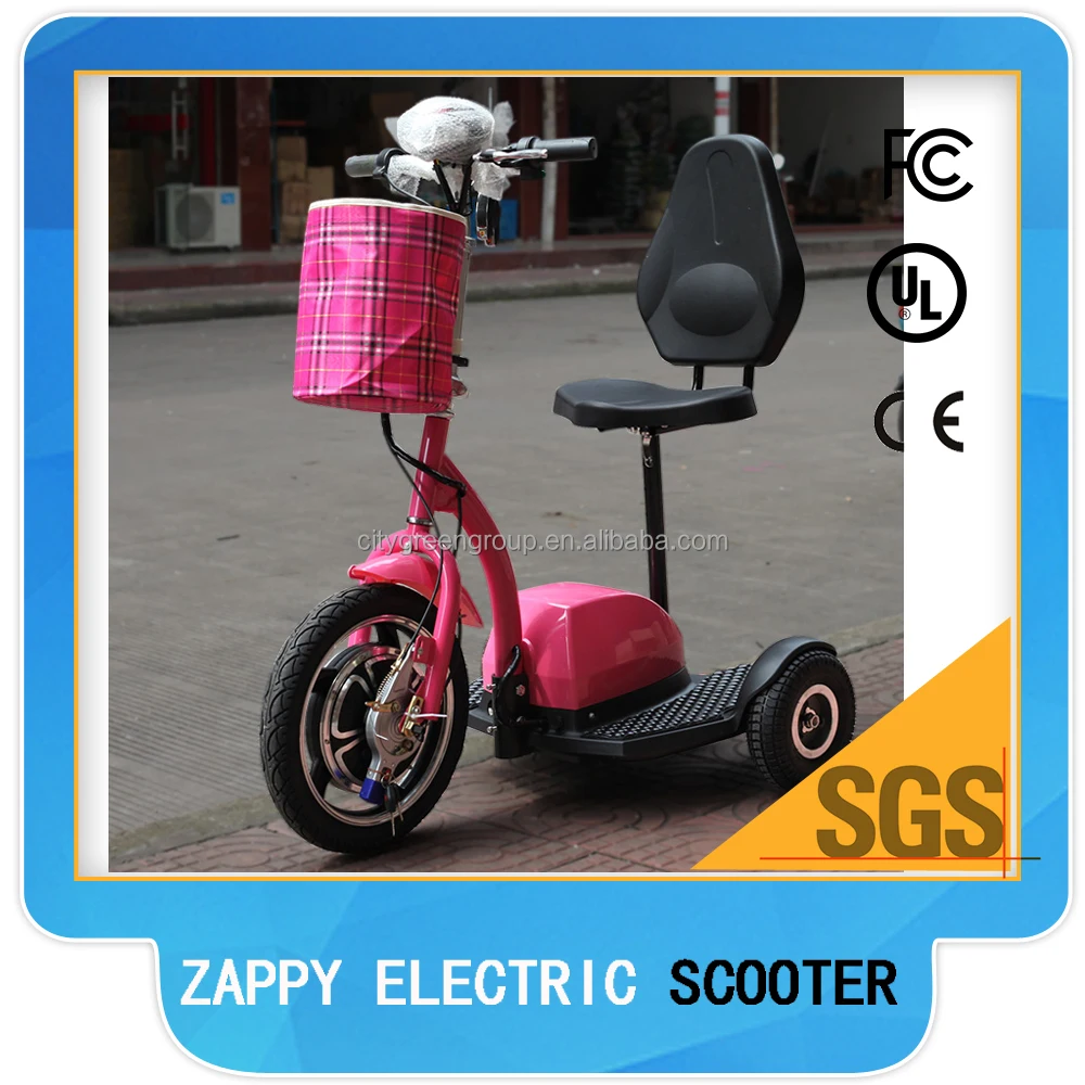 Adult 3 three wheel zappy electric scooter