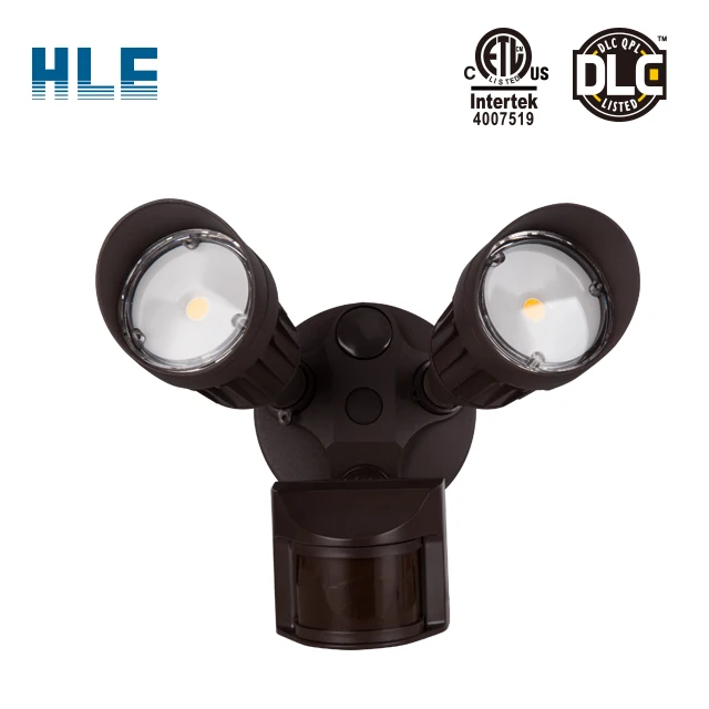 20W Dual-Head Motion Activated LED Outdoor Security Light Photocell Sensor 3 Work Modes 120W Halogen Equivalent 5000K Daylight