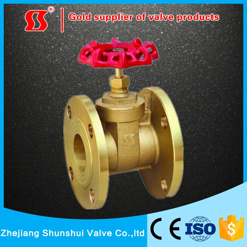 yuhuan sunsy shunshui factory PN16 DN15-DN300 flange brass ball valve