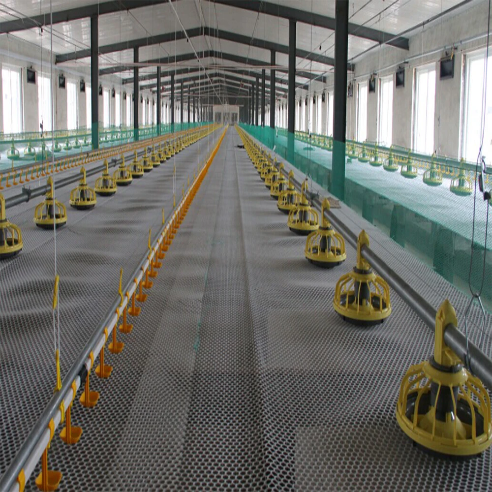 Farms Applicable Industries and Yellow Color chicken drinker and feeder equipment for broiler parent stock farm use