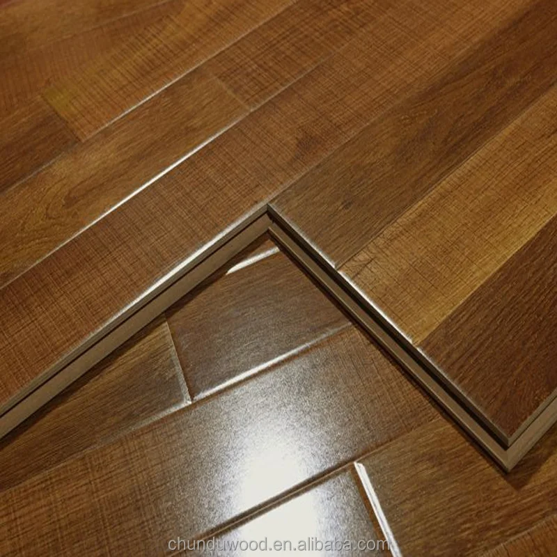 
12mm HDF high glossy laminate flooring 