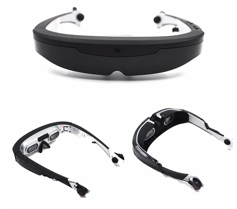 
Hd 5.8ghz Wireless Eyewear Video Glasses For Fpv Racing Drone Glasses Support 98inch Full Color Lcos Screen 