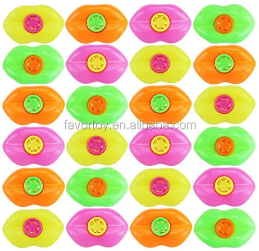 
Amazon hot sale Children Party Loot Bag Mustache Lip Whistle Assorted Pack of 48 PCS 