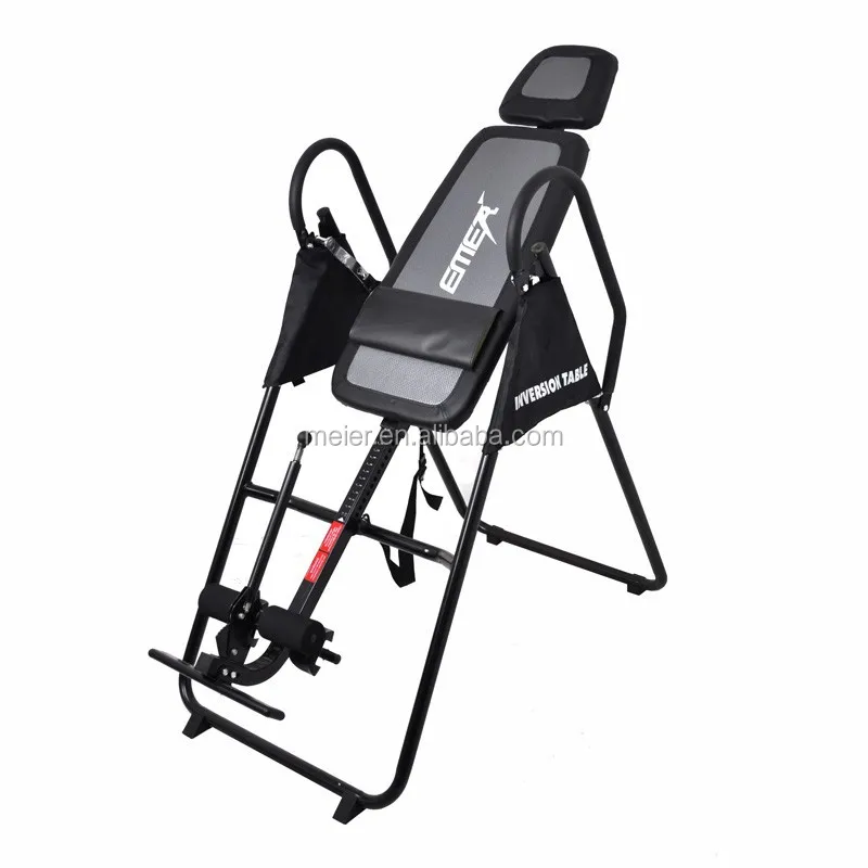 EMER Deluxe Inversion Table Pro Fitness Chiropractic Table Exercise Back Reflexology with CE