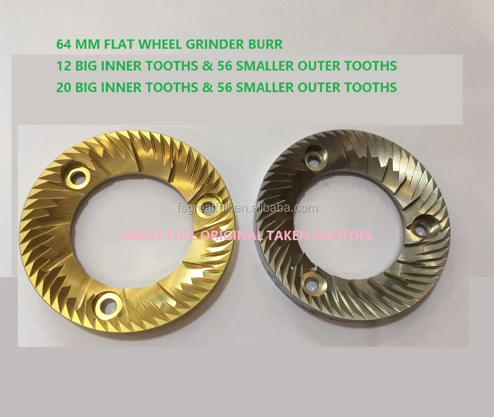 specialty coffee electric espresso coffee machine & coffee grinder grinding flat wheel burr blades