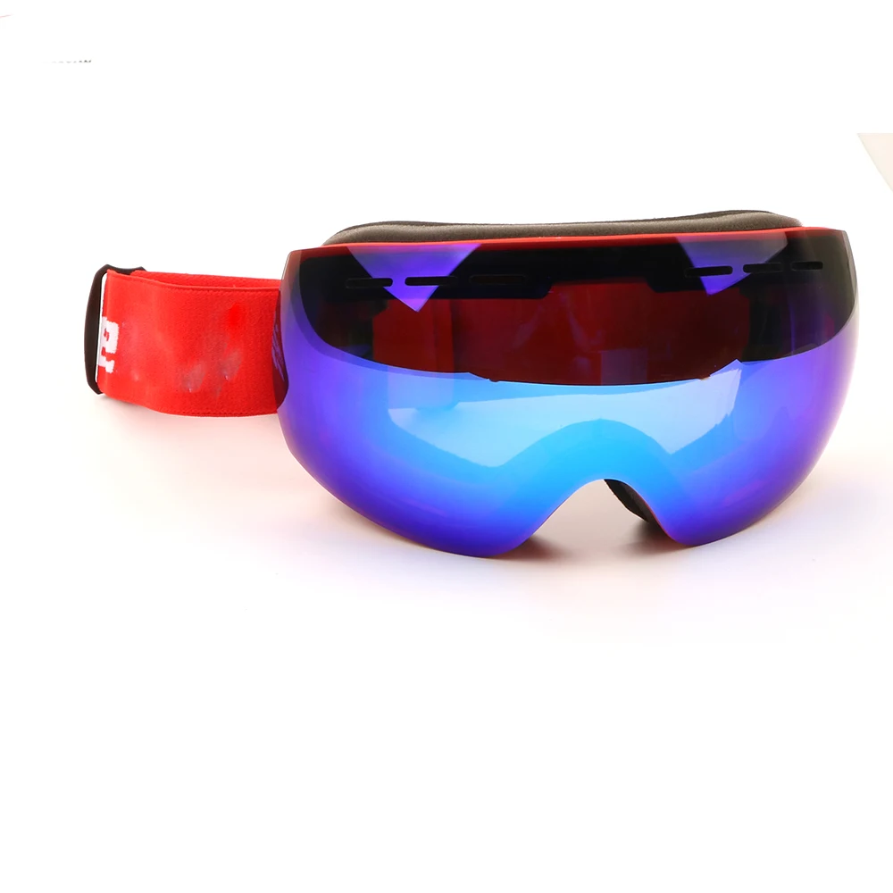 Hotselling Ski Goggles Anti-Fog  Custom OEM Ski Goggles Mirror Lens Unisex Sport Goggles
