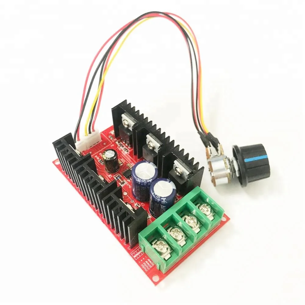 MZX Motor Speed Regulator Adjustable10-50V/40A/2000W DC Motor Speed Controller PWM HHO RC PWM 12V 24V 36V 40V 50V Speed Adjuster