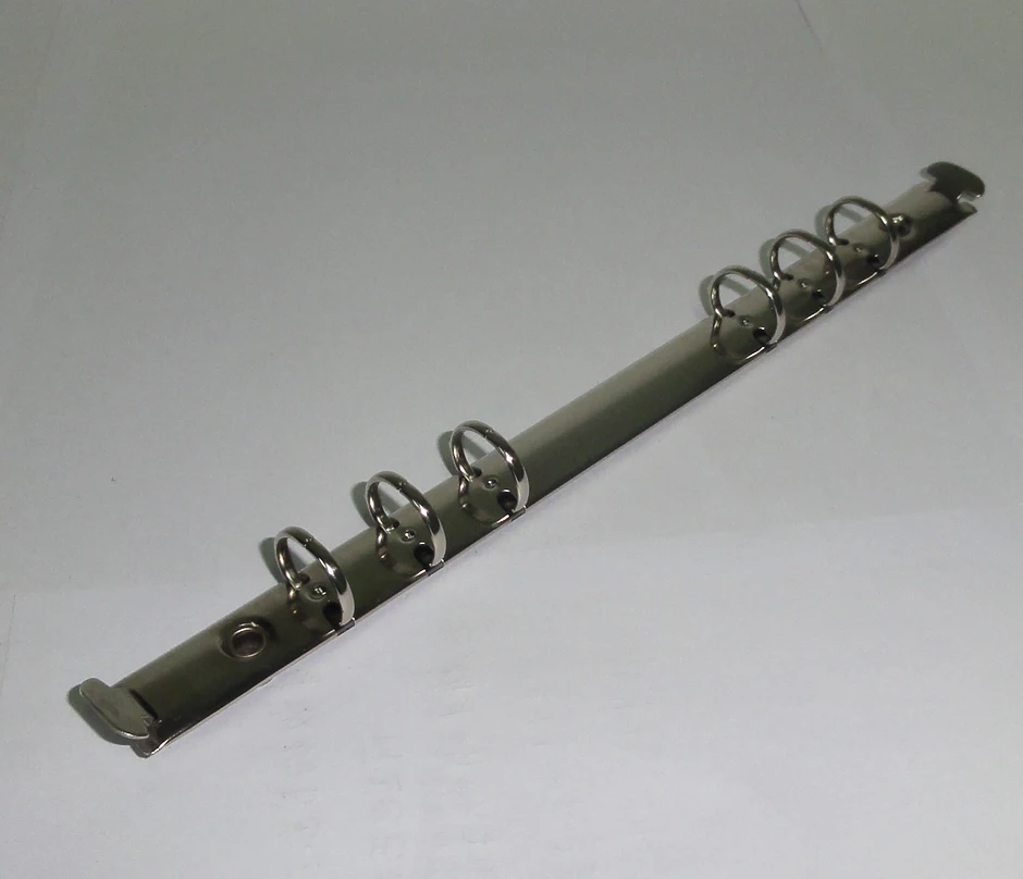 Book Binding Clip Memo type 6 Ring Binder Mechanism