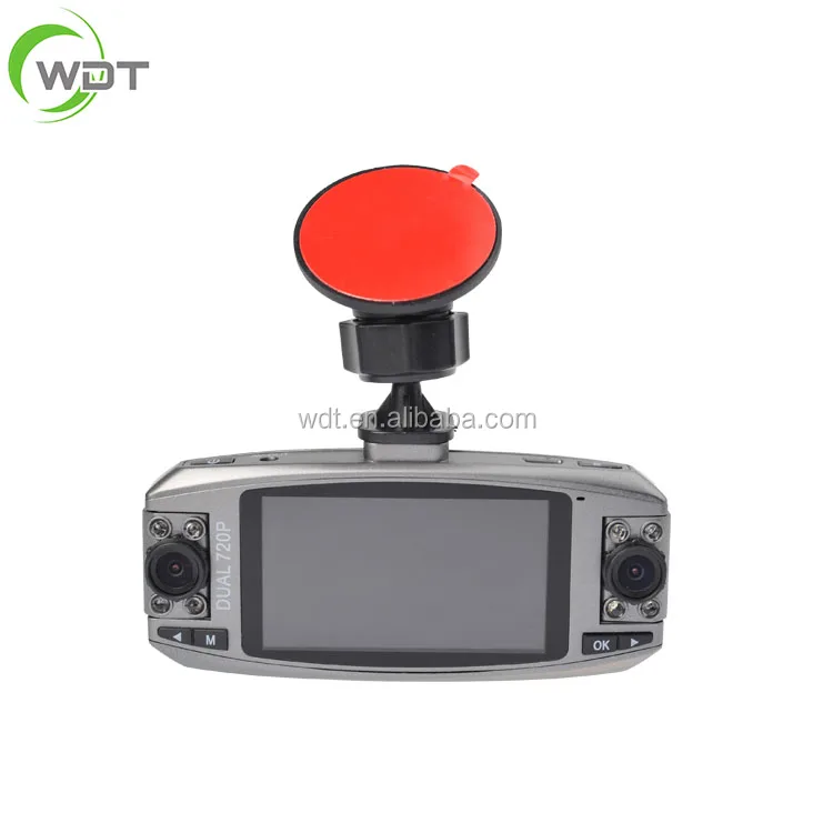WDT Dual lens HD 1080P Dash Cam Car DVR 180 degree wide angle Dashboard Video Camera