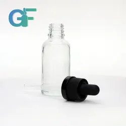 Blue clear amber green 30ml glass bottle dropper bottle with childproof cap