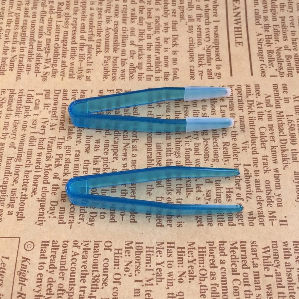 Пинцет для контактных линз 6 см с силиконовым наконечником